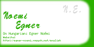 noemi egner business card